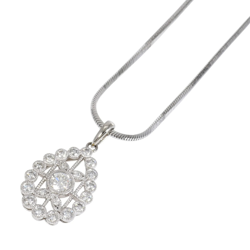 VINTAGE Silver Diamond Necklace